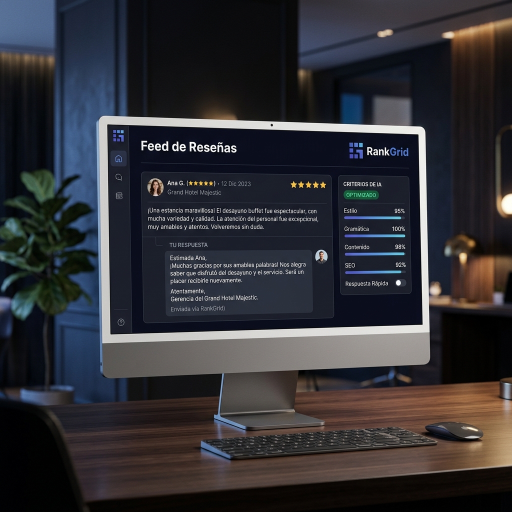 RankGrid Hotel Review Management on Mac